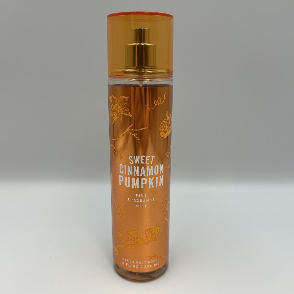 Bath & Body Works Sweet Cinnamon Pumpkin Fine Fragrance Mist 8 fl oz Bottle NEW